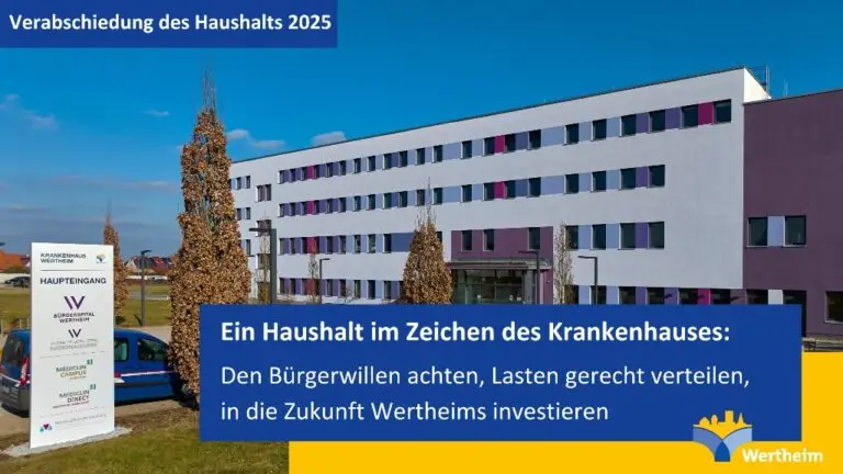 „Haushalt im Zeichen des Krankenhauses“ verabschiedet