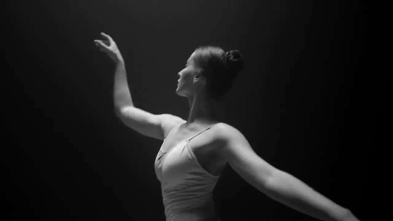 Een danseres in beweging